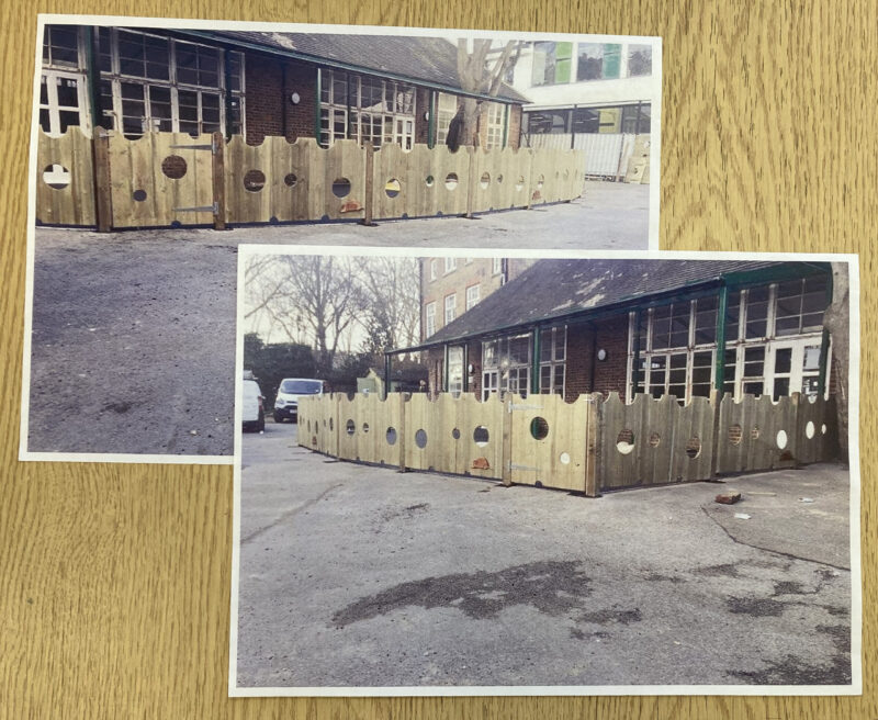 Linnell Bros Bespoke School Mouse and Cheese Fencing