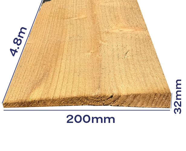 Featheredge Weatherboard Cladding - 4.8m x 200mm - Image 3