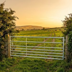 Galvanised Gates - 7 Rail