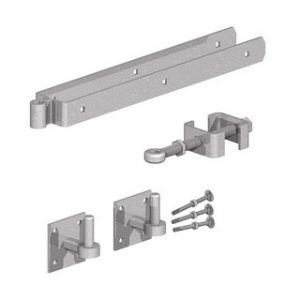 Adjustable Field Gate Hinge Set With Hook On Plate