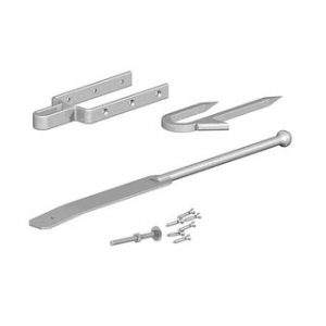 Spring Catch with Staple Galvanised
