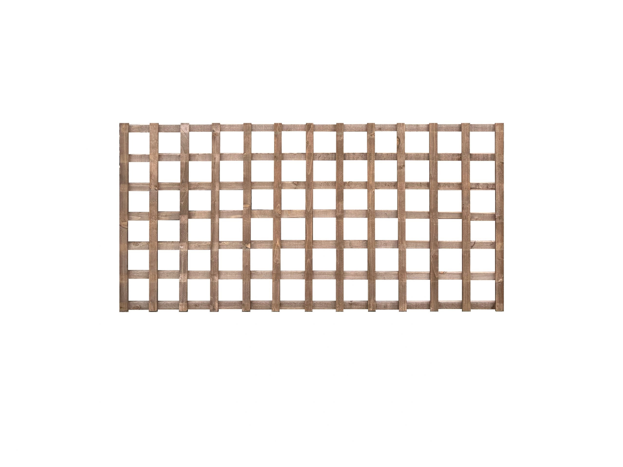 6ft x 3ft Brown Trellis Panel