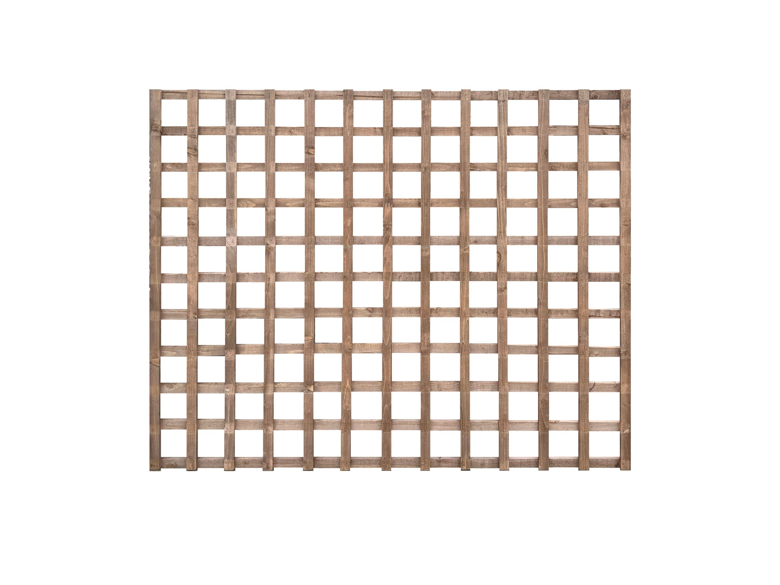 6ft x 5ft Brown Trellis Panel