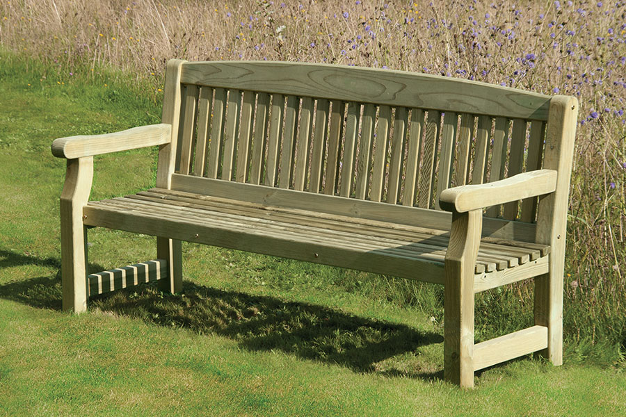 KDM 1.8m Classic Timber Garden Bench