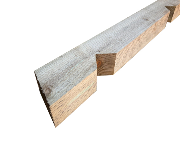 1.8m x 125x75mm Twice Notched Posts