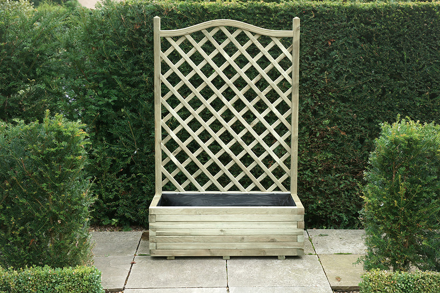 KDM Timber Garden Planter with Trellis