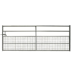 5 bar half mesh galvanised gate
