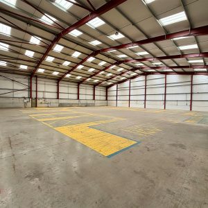 Industrial unit interior in Silverstone