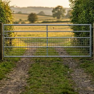 Galvanised Gates - 5 Rail
