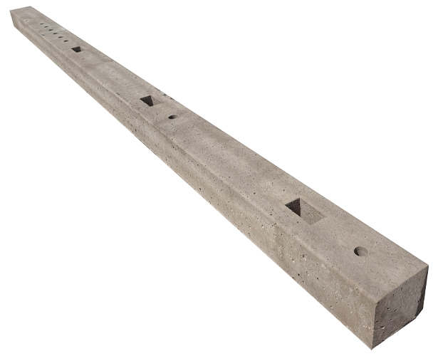Concrete Post 3x Morticed Intermediate - Image 2