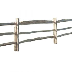 Chestnut Cleft Post and Rail Fencing