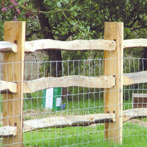 Chestnut Cleft Post and Rail Fencing