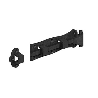 Ornamental straight door bolt