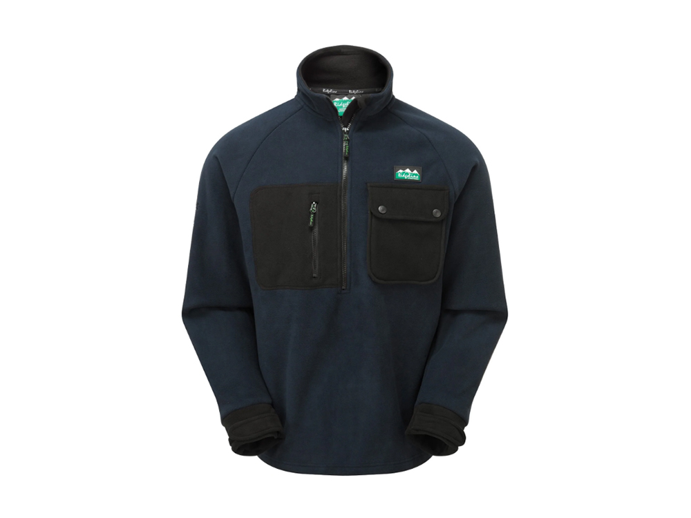 Igloo II bush shirt Navy and Black Front