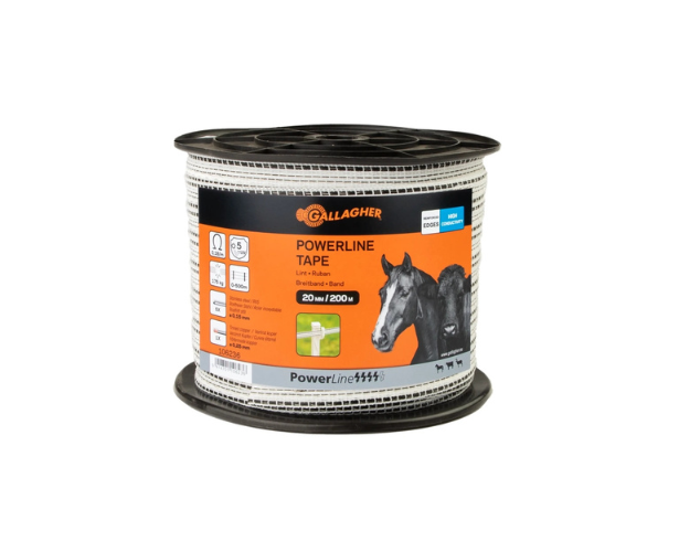 PowerLine Tape 20mm White 200m (106236)