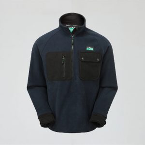 Igloo II bush shirt Navy and Black Front