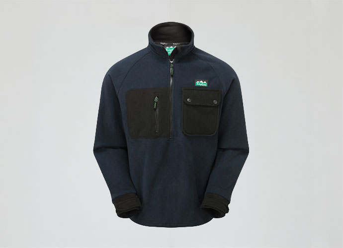 Igloo II bush shirt Navy and Black Front