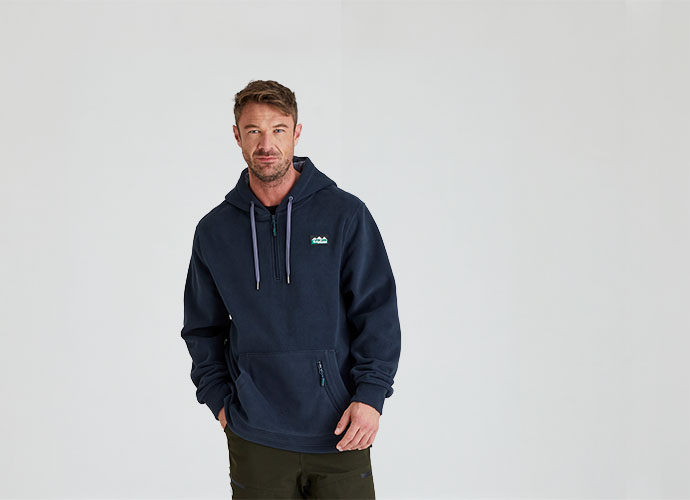 Ballistic Fleece Hoodie Navy