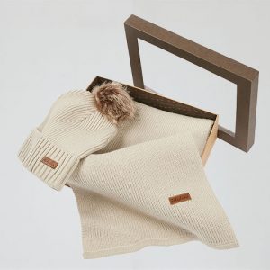 Baltic Hat and Scarf Set Sand