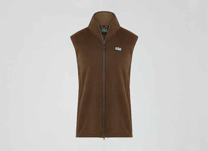 Kodiak Fleece Gilet Moody Teak 1