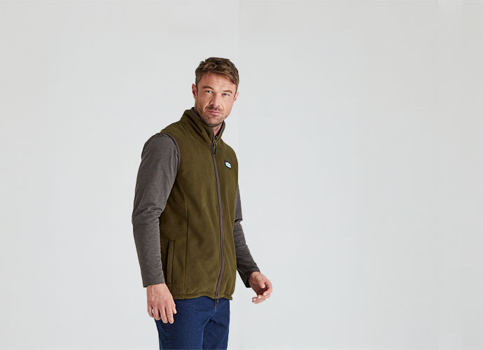 Kodiak Fleece Gilet Moody Teak
