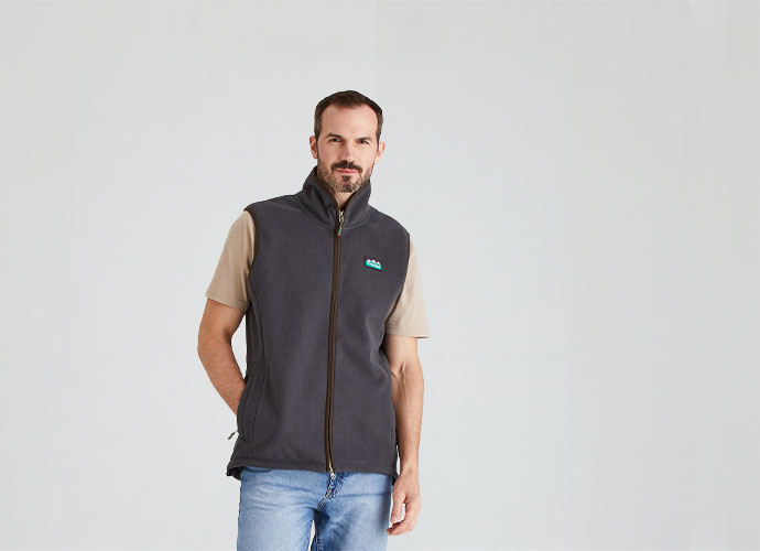Kodiak Fleece Gilet Shale