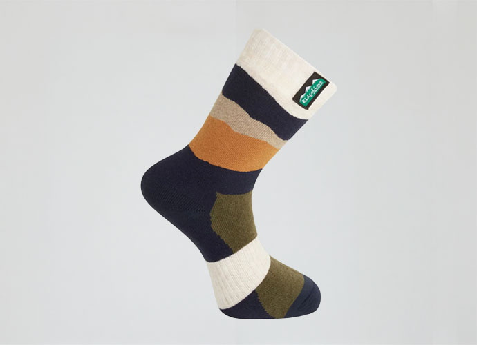 Merino Wool Socks Navy Stripe