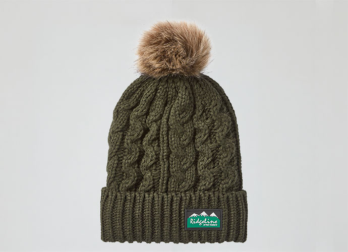 Nordic Bobble Hat Deep Forest